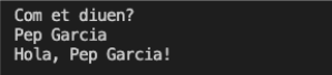 Ús de input