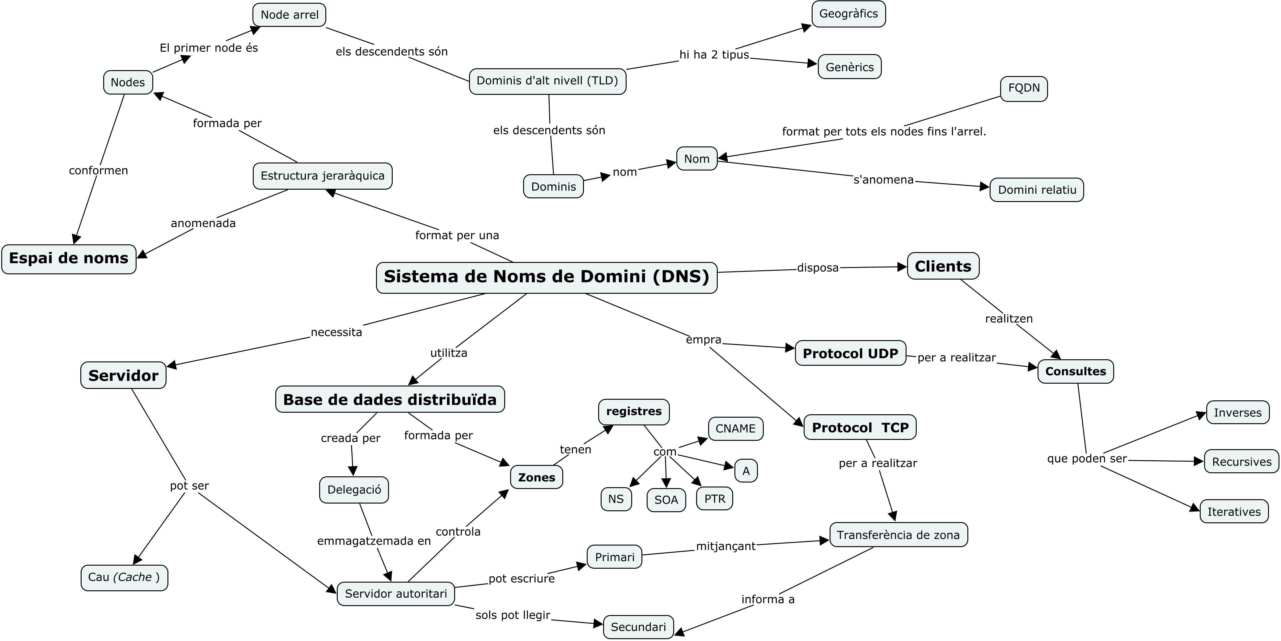Mapa conceptual - Servei DNS